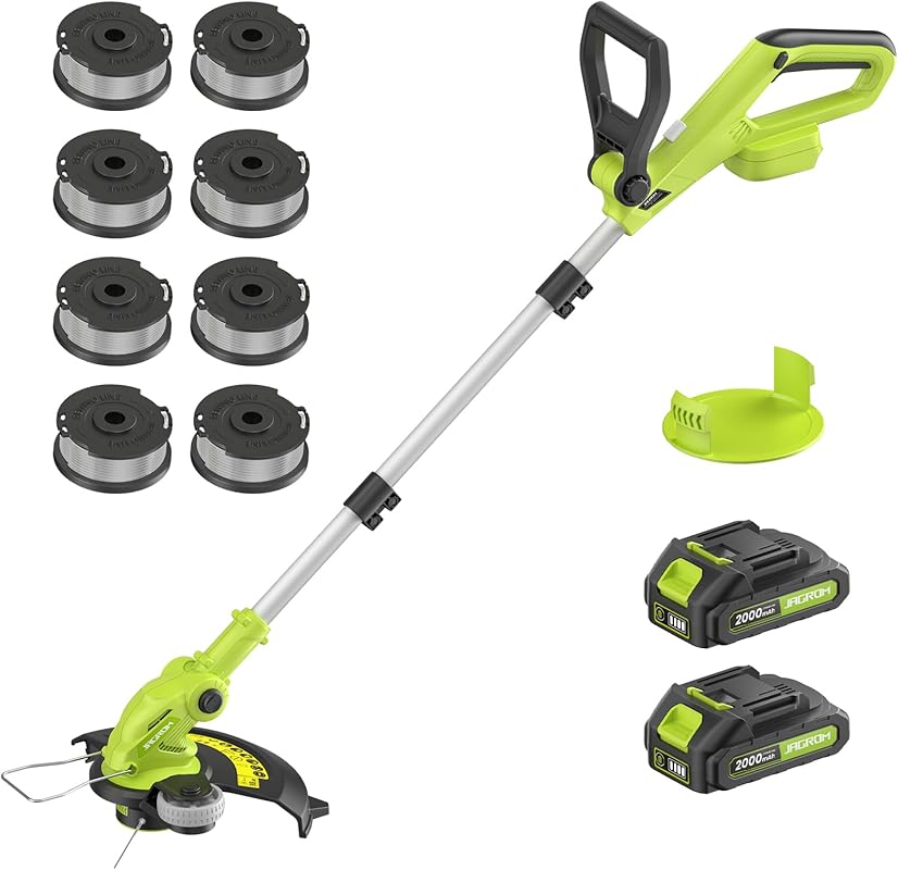 JAGROM Electric Trimmer Cordless 2x2 0Ah Green